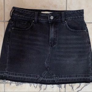 Pacsun Black/Gray Demin Skirt